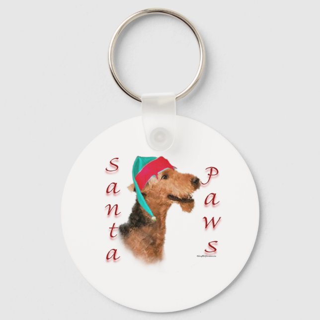 Chaveiro Papais noeis Airedale Terrier Paws (Frente)