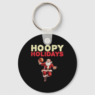Chaveiro Papais noeis de basquetebol festivos de Natal 2