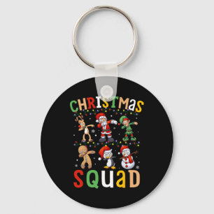 Chaveiro Papais noeis De Esquadrão De Natal Dabbing Elf Fam
