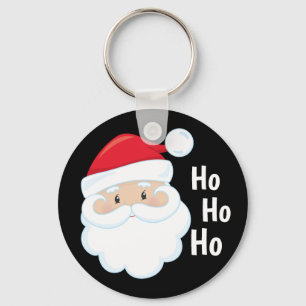 Chaveiro Papais noeis De Ho Ho Enfrentam Feliz Natal Vermel