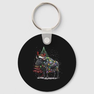 Chaveiro Papais noeis de iluminação do Buffalo Xmas Água Bu