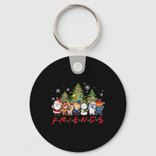 Chaveiro Papais noeis de Natal Amigos Reindeer Snowman Famí