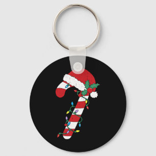 Chaveiro Papais noeis de Natal Candy Cane Xmas Kids Toddler