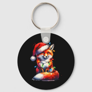 Chaveiro Papais noeis de Natal Fox Vintage 90s Woodland Ani