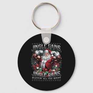 Chaveiro Papais noeis de Natal Gym Workout Jingle ganha Fle