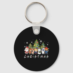 Chaveiro Papais noeis de Natal Rudolph Snowman Família Xma