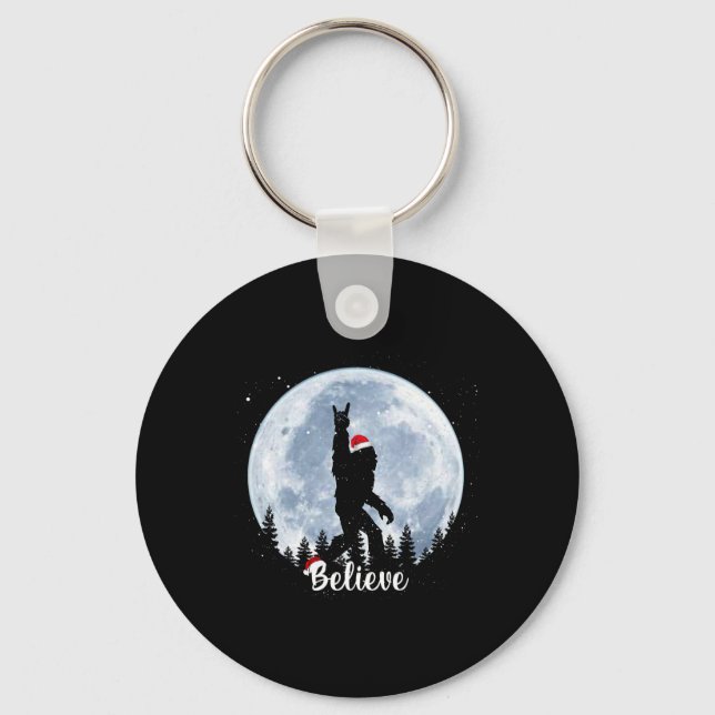 Chaveiro Papais noeis do rock roll sasquatch crente do nata (Frente)