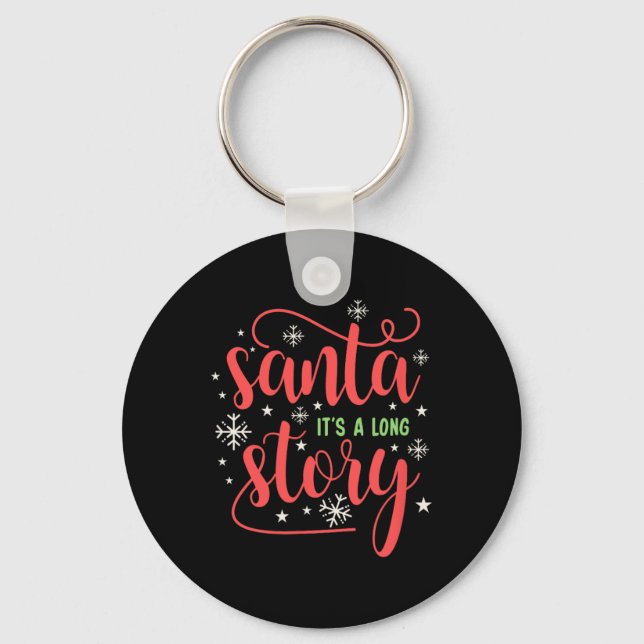 Chaveiro Papais noeis É uma camisa de Natal de longa histór (Frente)
