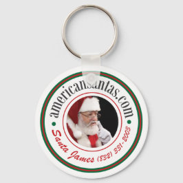 Chaveiro Papais noeis James American Santas item do logotip