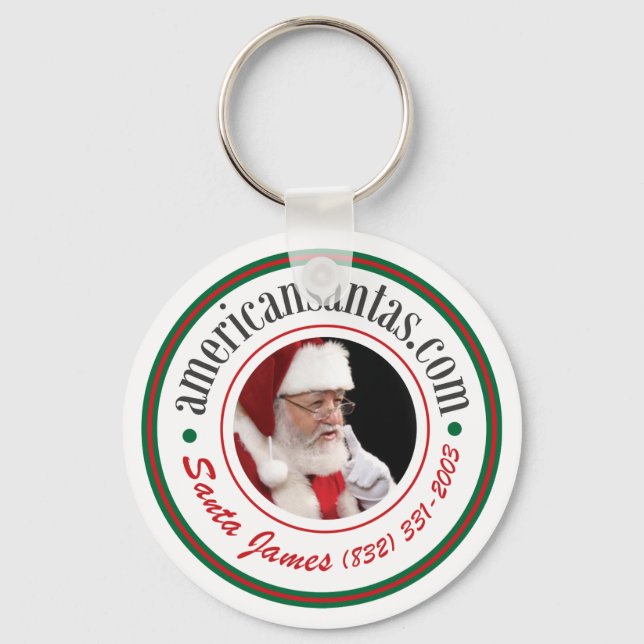 Chaveiro Papais noeis James American Santas item do logotip (Frente)