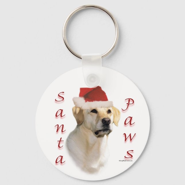 Chaveiro Papais noeis Labrador Retriever (amarelo) (Frente)