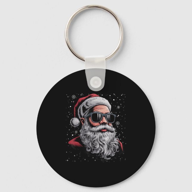 Chaveiro Papais noeis legal Face Beard &amp; Gles Christmas (Frente)
