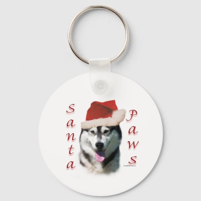 Chaveiro Papais noeis Malamute do Alasca (Frente)