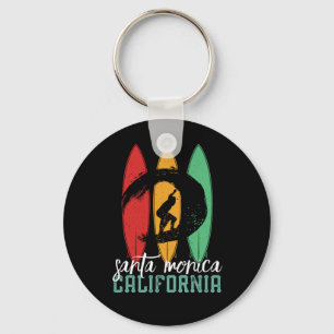 Chaveiro Papais noeis Monica Beach California - Retro Surfi