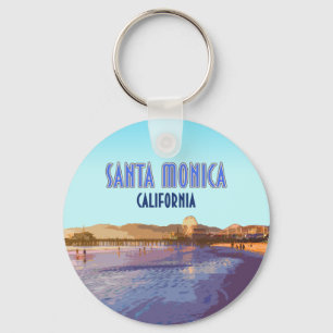 Chaveiro Papais noeis Monica Los Angeles California Vintage