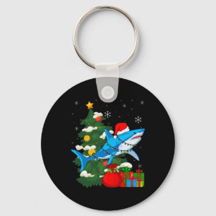 Chaveiro Papais noeis Nozes de Natal Sharkmas Árvore Xmas B