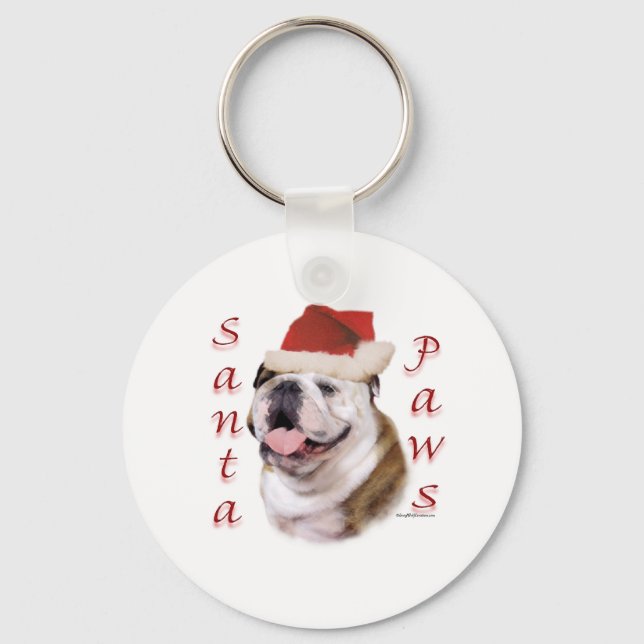 Chaveiro Papais noeis para Buldogue (Frente)