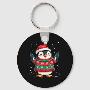 Chaveiro Papais noeis Pinguins de Natal