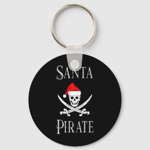 Chaveiro Papais noeis Pirata Caveira Espadas de Natal Barco