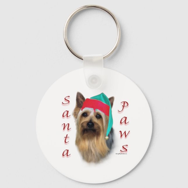 Chaveiro Papais noeis Silky Terrier (Frente)