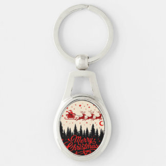 Chaveiro Papais noeis Sleigh Felry Forest ScenArt