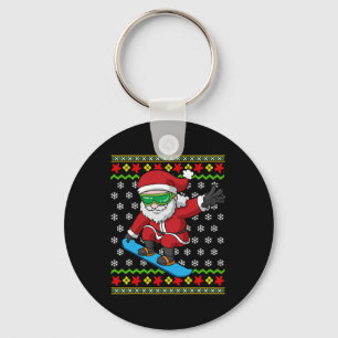 Chaveiro Papais noeis Snowboard Snowboarder Feia Natal Neve