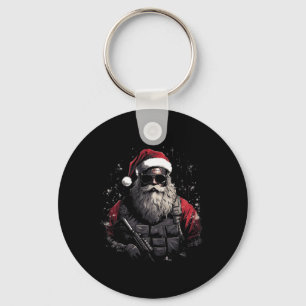 Chaveiro Papais noeis táticos de Natal Ideia do presente de