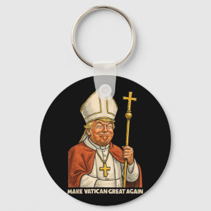 Chaveiro Papal Trump Divertido Design Com Vestígios Popular