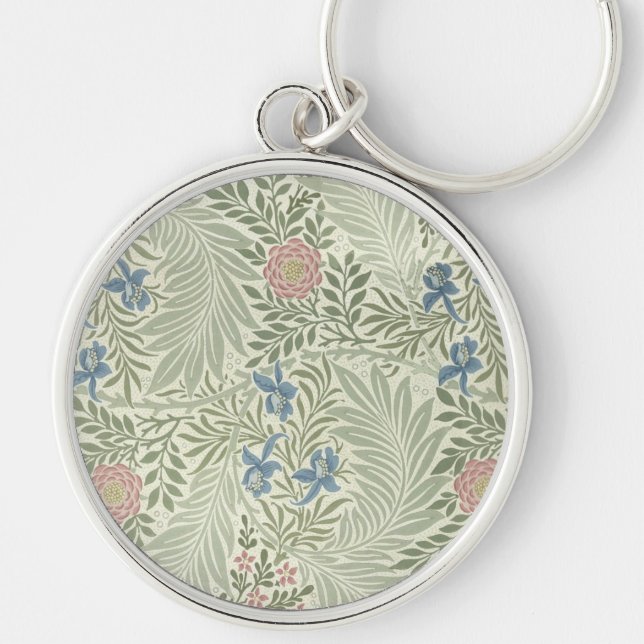 Chaveiro Papel de Parede Floral Larkspur de William Morris (Frente)