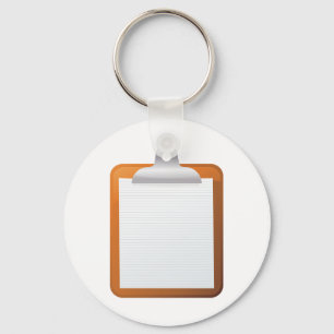 Chaveiro Papel Em Uma Área De Transferência