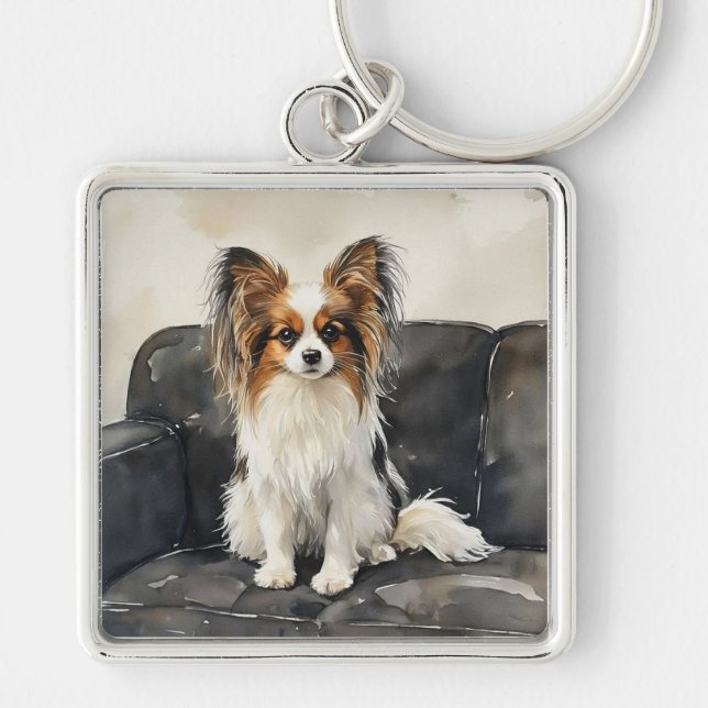Chaveiro Papillion Acrylic Photo Tile (Frente)