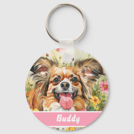 Chaveiro Papillon Dog Tag – Add Contact Info