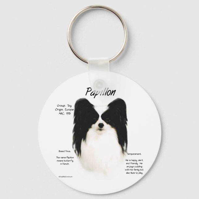 Chaveiro Papillon History Design (Frente)