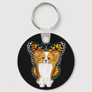 Chaveiro Papillon no disfarce