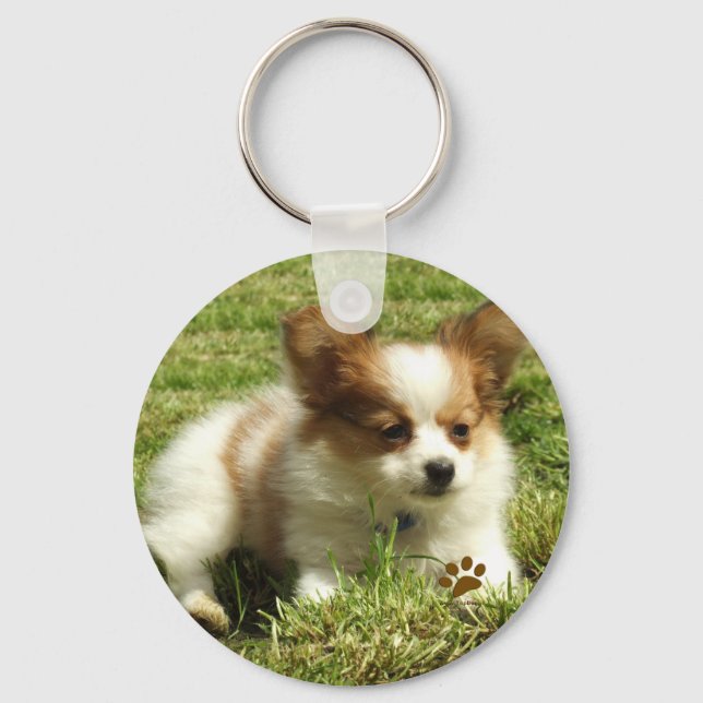 Chaveiro Papillon Puppy (Frente)