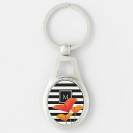 Chaveiro Papoila Negra Chic Monograma