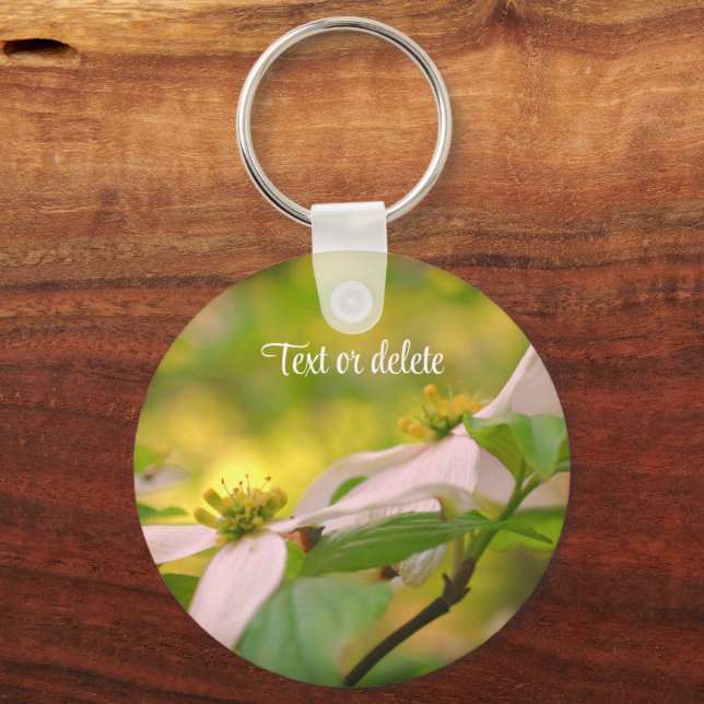 Chaveiro Par de Flor de Dogwood Personalizado (Frente)