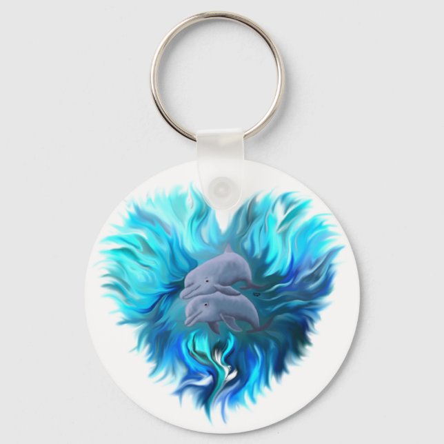 Chaveiro Par de golfinhos (Frente)