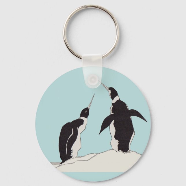 Chaveiro par de pinguins (Frente)