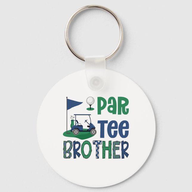 Chaveiro Par-tee Brother Golf Lover Birthday Party Family M (Frente)