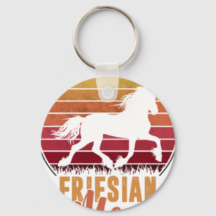 Chaveiro Para Amante de Cavalo Friesian - Mãe Friesian - Fr