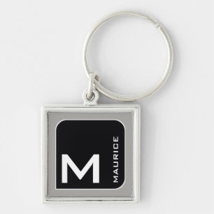 Chaveiro para ele, um monograma do logotipo.