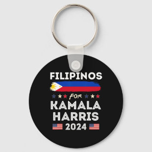 Chaveiro Para Kamala Harris 2024 Filipinas Flag Patriotic
