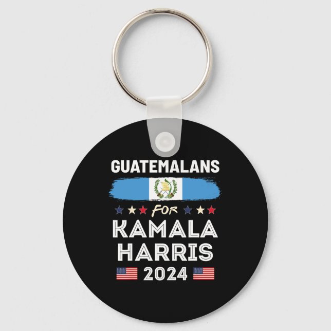 Chaveiro Para Kamala Harris 2024 Guatemala Flag (Frente)