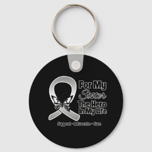 Chaveiro Para meu herói minha irmã - cancro cerebral