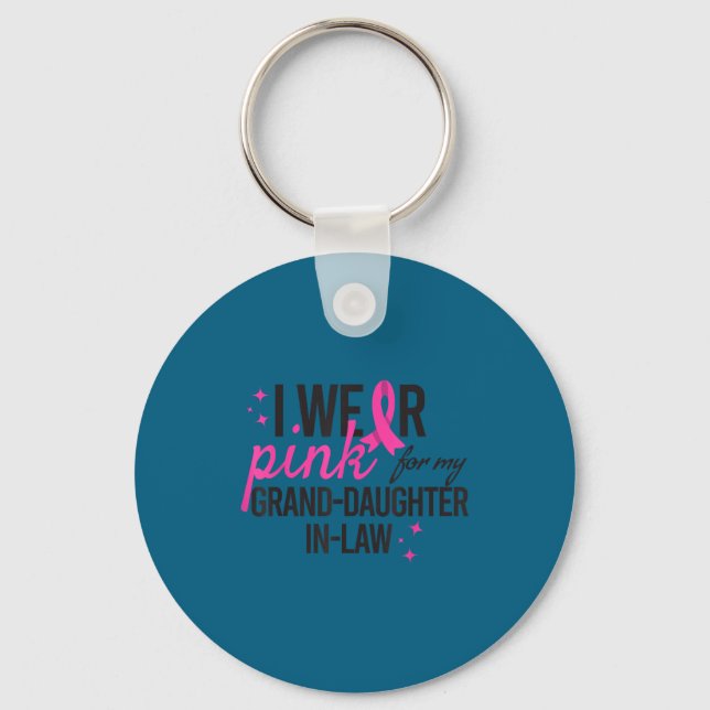 Chaveiro Para neta cor-de-rosa Lei Peito (Frente)
