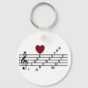 Chaveiro Para o amante da música da orquestra