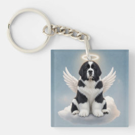 Chaveiro Para Sempre em Nossos Corações (Landseer)