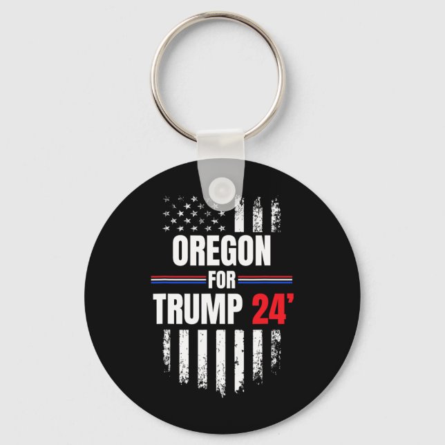 Chaveiro Para Trump 2024 American Flag (Frente)
