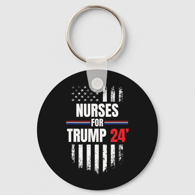 Chaveiro Para Trump 2024 American Flag (Frente)